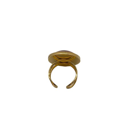 ring steel gold round gingerbread man2
